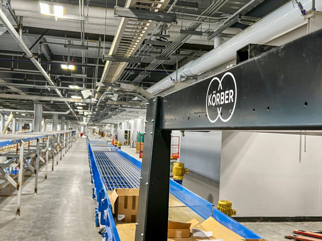 koerber visicon system during installation