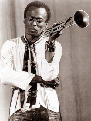 miles davis with trumpet